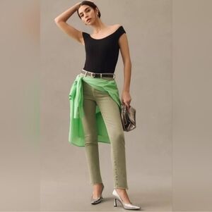 Anthropologie Edwin Bree Sage Green Skinny Jeans